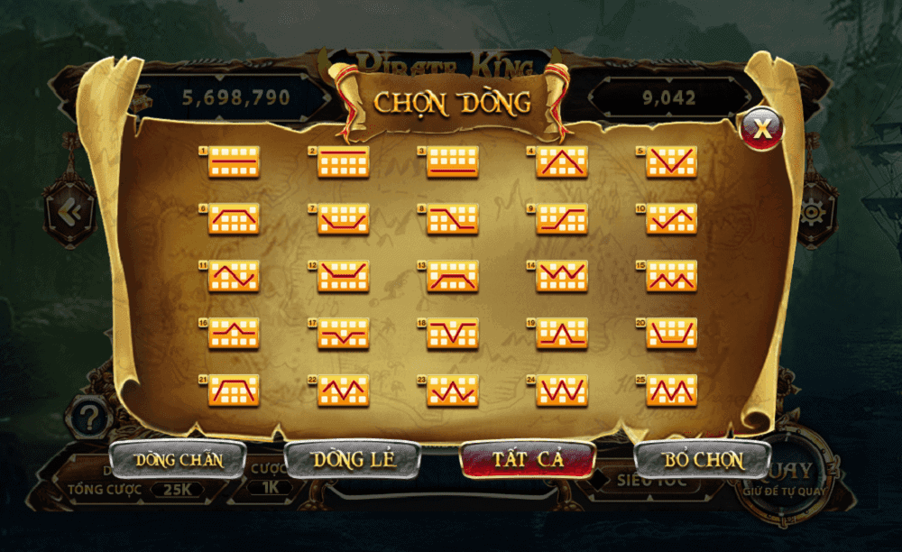 Giai ma game no hu Pirate King Sunwin an hu 74 000 000