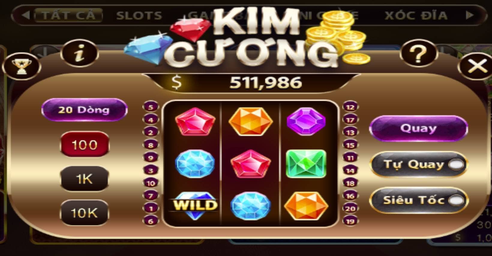 Giai ma game no hu Kim Cuong Sunwin an hu 5 000 000