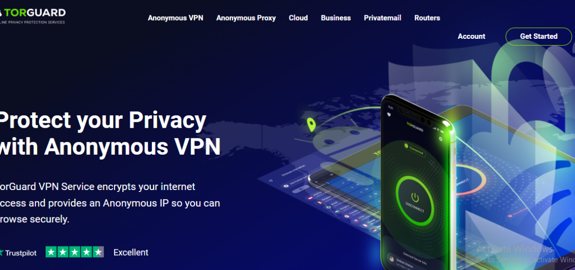 Truy cập vào trang web chính thức của phần mềm TorGuard VPN