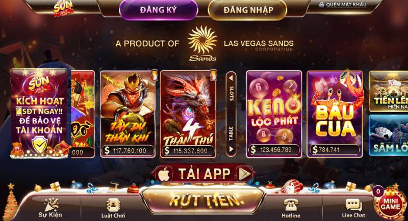 Luật chơi game tứ thần Sunwin