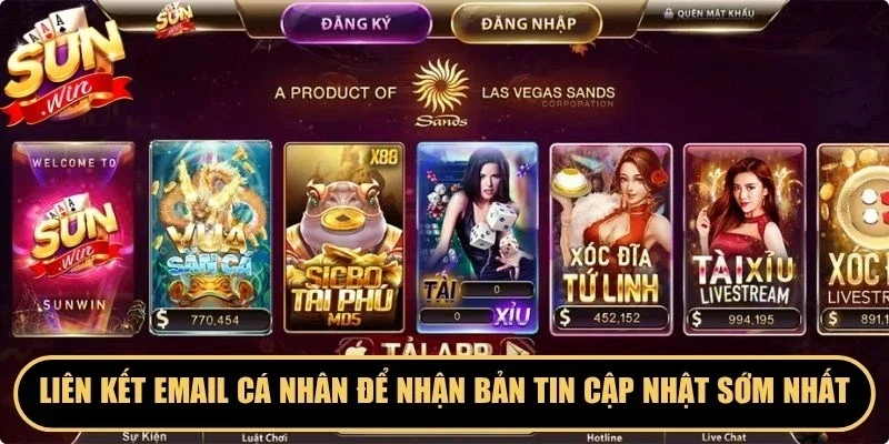 Liên kết email cá nhân để nhận các bản tin cập nhật sớm nhất
